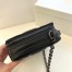 Dior Caro Box Bag with Chain in Black Macrocannage Calfskin