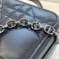 Dior Caro Box Bag with Chain in Black Macrocannage Calfskin