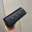 Dior Small Caro Bag In Black Cannage Calfskin