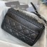 Dior Small Caro Bag In Noir Cannage Calfskin
