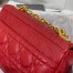 Dior Small Caro Bag In Red Cannage Calfskin