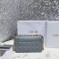 Dior Caro Medium Bag In Grey Cannage Calfskin