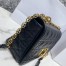 Dior Caro Medium Bag In Black Cannage Calfskin