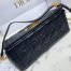 Dior Caro Medium Bag In Black Cannage Calfskin