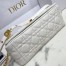 Dior Caro Medium Bag In White Cannage Calfskin