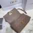 Dior Caro Medium Bag In Taupe Cannage Calfskin