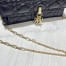 Dior Lady Dior Chain Pouch In Black Cannage Lambskin