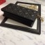 Dior Lady Dior Clutch With Chain In Black Lambskin