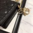 Dior Lady Dior Clutch With Chain In Black Lambskin