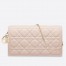 Dior Lady Dior Clutch With Chain In Nude Lambskin