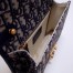 Dior Small Dioraddict Flap Bag In Blue Oblique Canvas