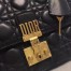 Dior Dioraddict Flap Bag In Black Lambskin