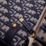 Dior Dioraddict Flap Bag In Blue Oblique Canvas
