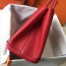 Hermes Garden Party 30 Bag In Red Clemence Calfskin