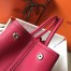 Hermes Garden Party 30 Bag In Rose Red Clemence Calfskin