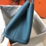 Hermes Garden Party 36 Bag In Blue Jean Clemence Calfskin