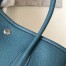 Hermes Garden Party 36 Bag In Blue Jean Clemence Calfskin