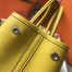 Hermes Garden Party 36 Bag In Yellow Clemence Calfskin