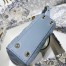 Dior Micro Lady Dior Bag In Blue Cannage Lambskin
