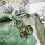 Dior Micro Lady Dior Bag In Mint Cannage Lambskin