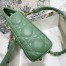 Dior Micro Lady Dior Bag In Mint Cannage Lambskin