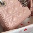 Dior Mini Lady Dior Bag In Poudre Lambskin