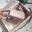 Dior Mini Lady Dior Bag In Lotus Pearly Lambskin