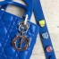 Dior My Lady Dior Bag In Blue Lambskin