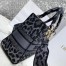 Dior Medium Lady D-Lite Bag In Grey Mizza Embroidery