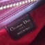 Dior Medium Lady Dior Bag In Bordeaux Lambskin