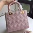 Dior Medium Lady Dior Bag In Pink Patent Leather