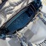 Dior Medium Lady D-Lite Bag In Blue Dior Palms Embroidery