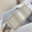 Dior Medium Lady D-Lite Bag In Beige Stripes Embroidery