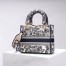 Dior Medium Lady D-Lite Bag In Blue Toile de Jouy Embroidery