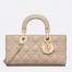 Dior Lady D-Joy Medium Bag In Sand Cannage Lambskin