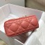 Dior Lady D-Joy Bag In Coral Pink Cannage Lambskin