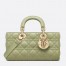 Dior Lady D-Joy Medium Bag In Ethereal Green Cannage Lambskin