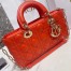 Dior Lady D-Joy Bag In Orange Cannage Lambskin