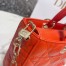 Dior Lady D-Joy Bag In Orange Cannage Lambskin