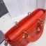 Dior Lady D-Joy Bag In Orange Cannage Lambskin