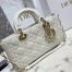 Dior Lady D-Joy Bag In White Cannage Lambskin