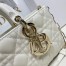 Dior Lady D-Joy Bag In White Cannage Lambskin