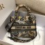 Dior Medium Lady D-Lite Bag In Beige Jardin d'Hiver Embroidery