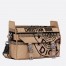 Dior Diorcamp Small Bag In Beige Jute Canvas with Dior Union Motif