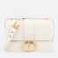 Dior 30 Montaigne Shoulder Bag In White Calfskin