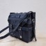 Dior Diorcamp Messenger Bag In Blue Camouflage Canvas