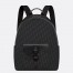 Dior Saddle Zip Backpack in Black Oblique Jacquard 