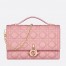 Dior Miss Dior Top Handle Bag in Melocoton Pink Cannage Lambskin