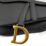 Dior Saddle Bag In Black Grained Calfskin