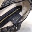 Dior Saddle Bag In Blue Oblique Jacquard Canvas